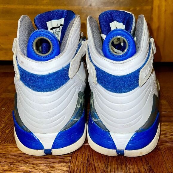 Air Jordans Varsity Royal white, blue and silver main image 7